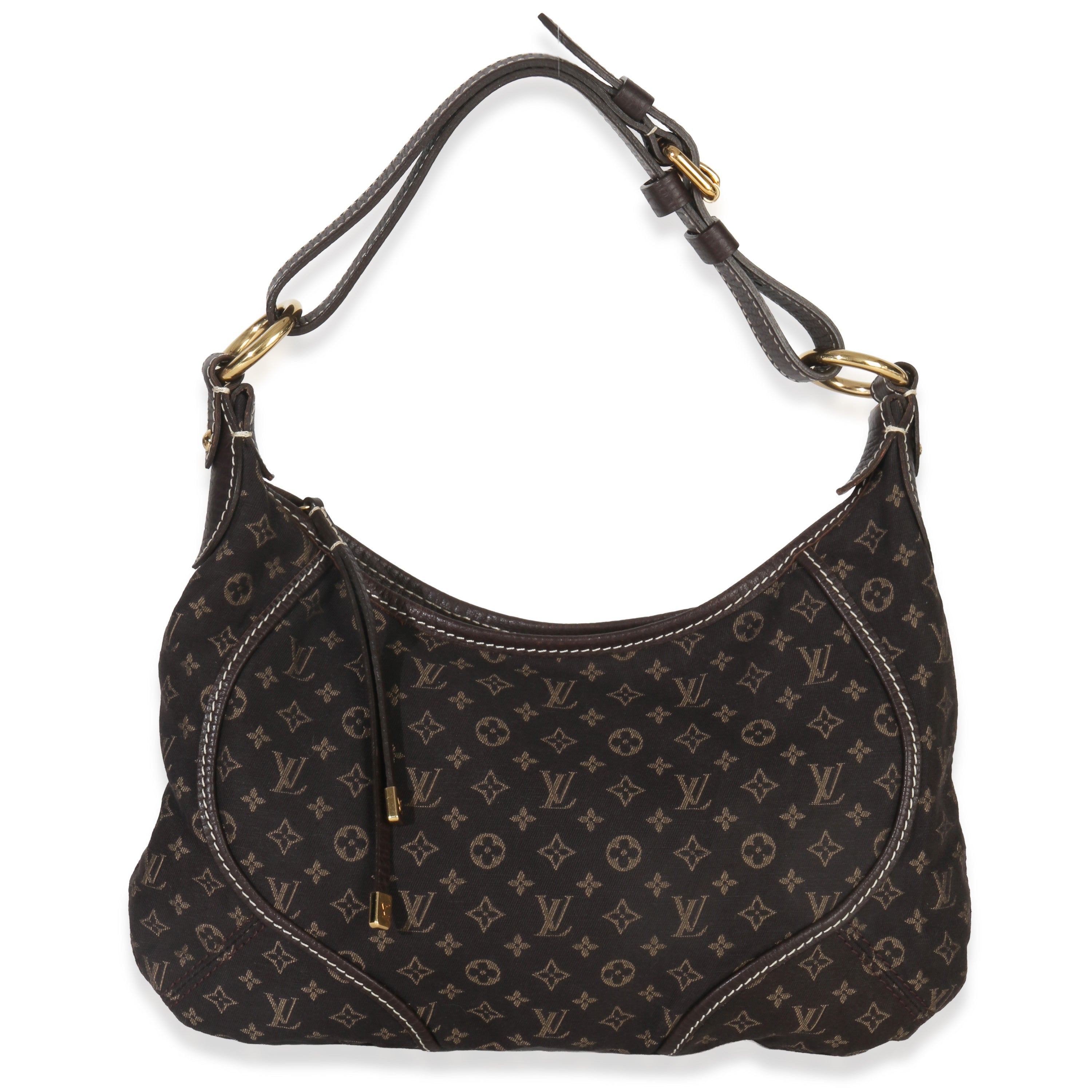 Louis Vuitton Brown Mini Lin Manon Hobo PM