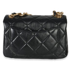 Chanel Black Quilted Lambskin Small Colour Match Flap Bag