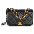 Chanel Black Quilted Lambskin Small Colour Match Flap Bag
