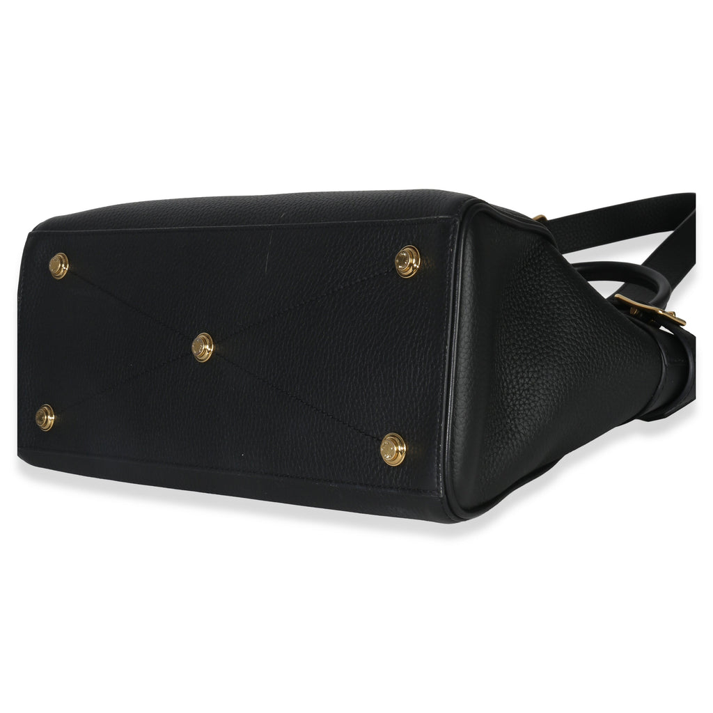 Louis Vuitton Black Grained Calfskin Monogram Vendome MM