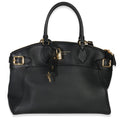 Louis Vuitton Black Grained Calfskin Monogram Vendome MM