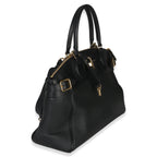 Louis Vuitton Black Grained Calfskin Monogram Vendome MM