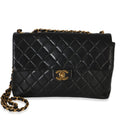 Chanel Vintage 24k Black Quilted Lambskin Jumbo XL Maxi Flap Bag