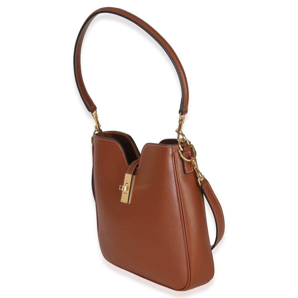 Tan Smooth Calfskin Small Camille 16 Soft Shoulder Bag