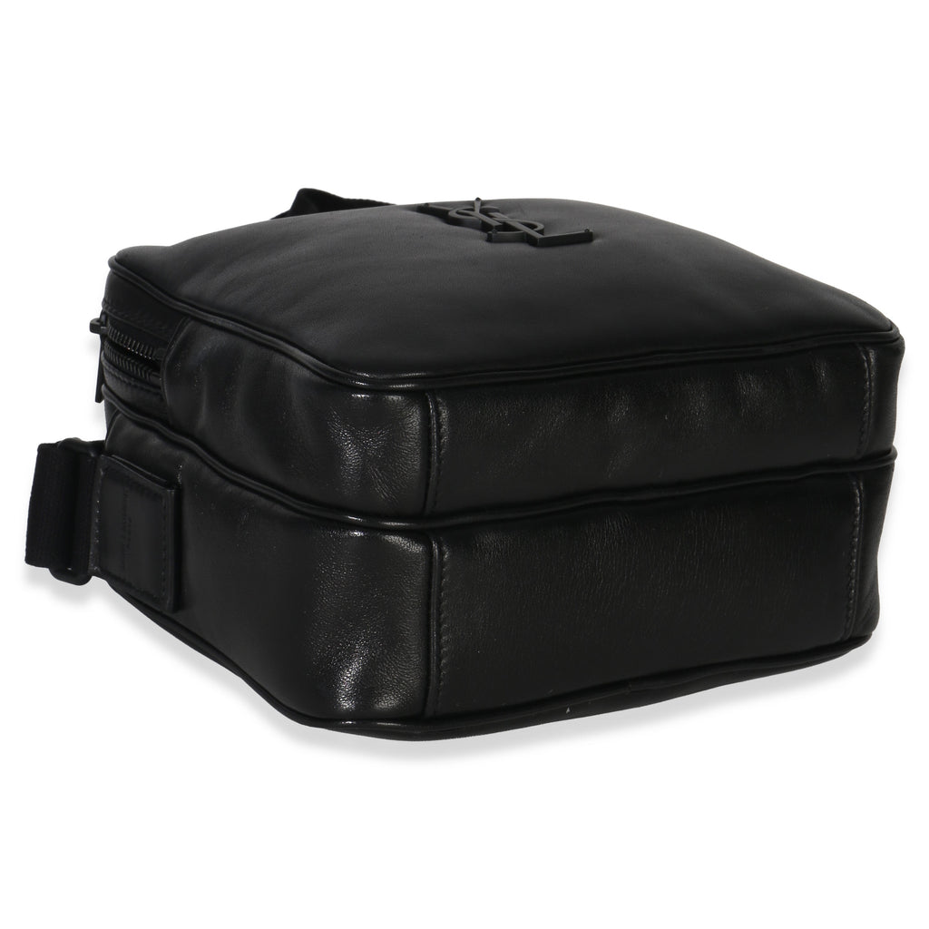 Saint Laurent Black Lambskin Monogram Niki Cube Camera Bag