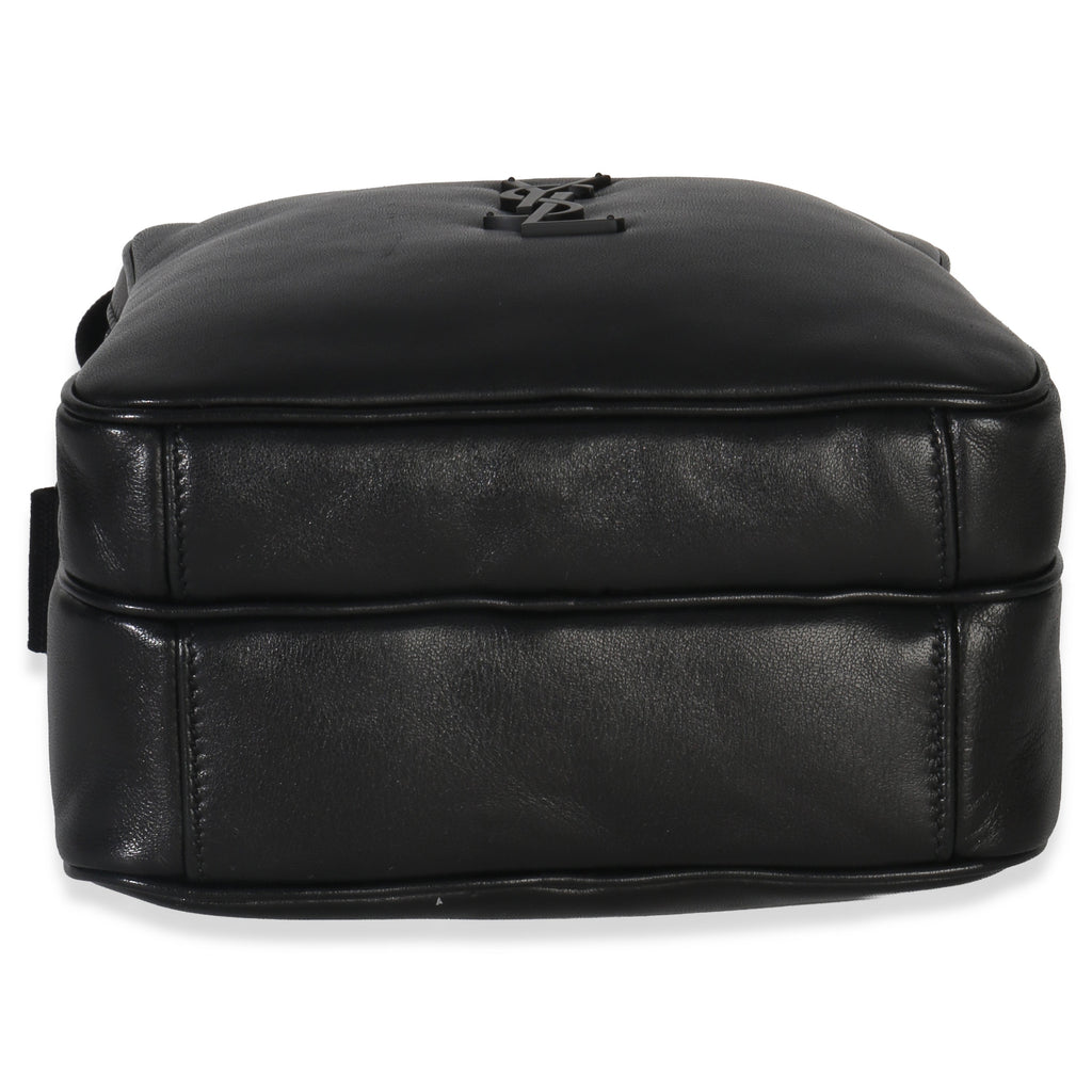 Saint Laurent Black Lambskin Monogram Niki Cube Camera Bag