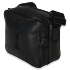 Saint Laurent Black Lambskin Monogram Niki Cube Camera Bag