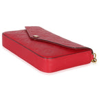Louis Vuitton Scarlet Monogram Empreinte Félicie Pochette