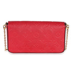 Louis Vuitton Scarlet Monogram Empreinte Félicie Pochette
