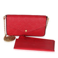 Louis Vuitton Scarlet Monogram Empreinte Félicie Pochette