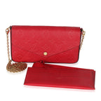Louis Vuitton Scarlet Monogram Empreinte Félicie Pochette