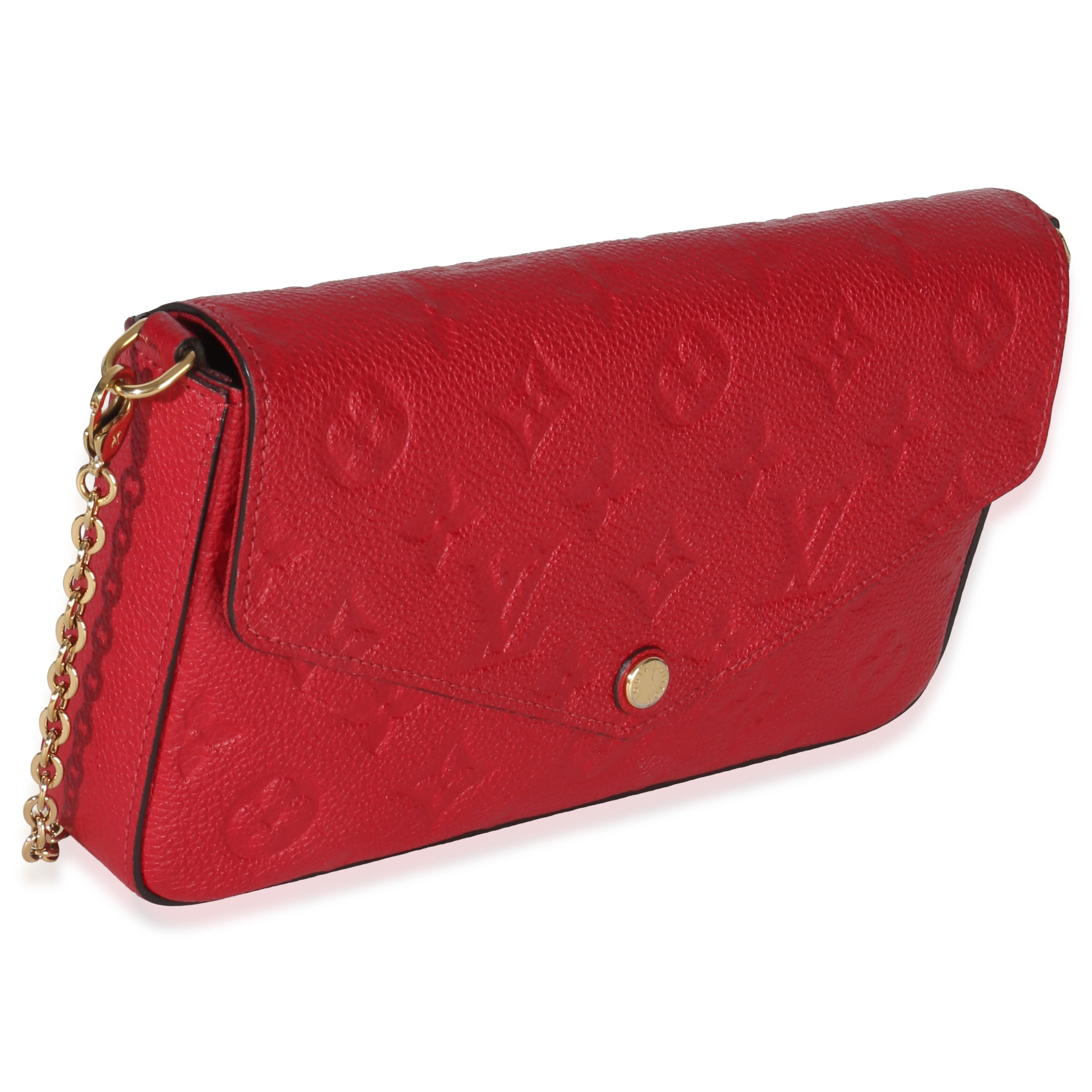 Louis Vuitton Scarlet Monogram Empreinte Félicie Pochette