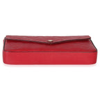 Louis Vuitton Scarlet Monogram Empreinte Félicie Pochette