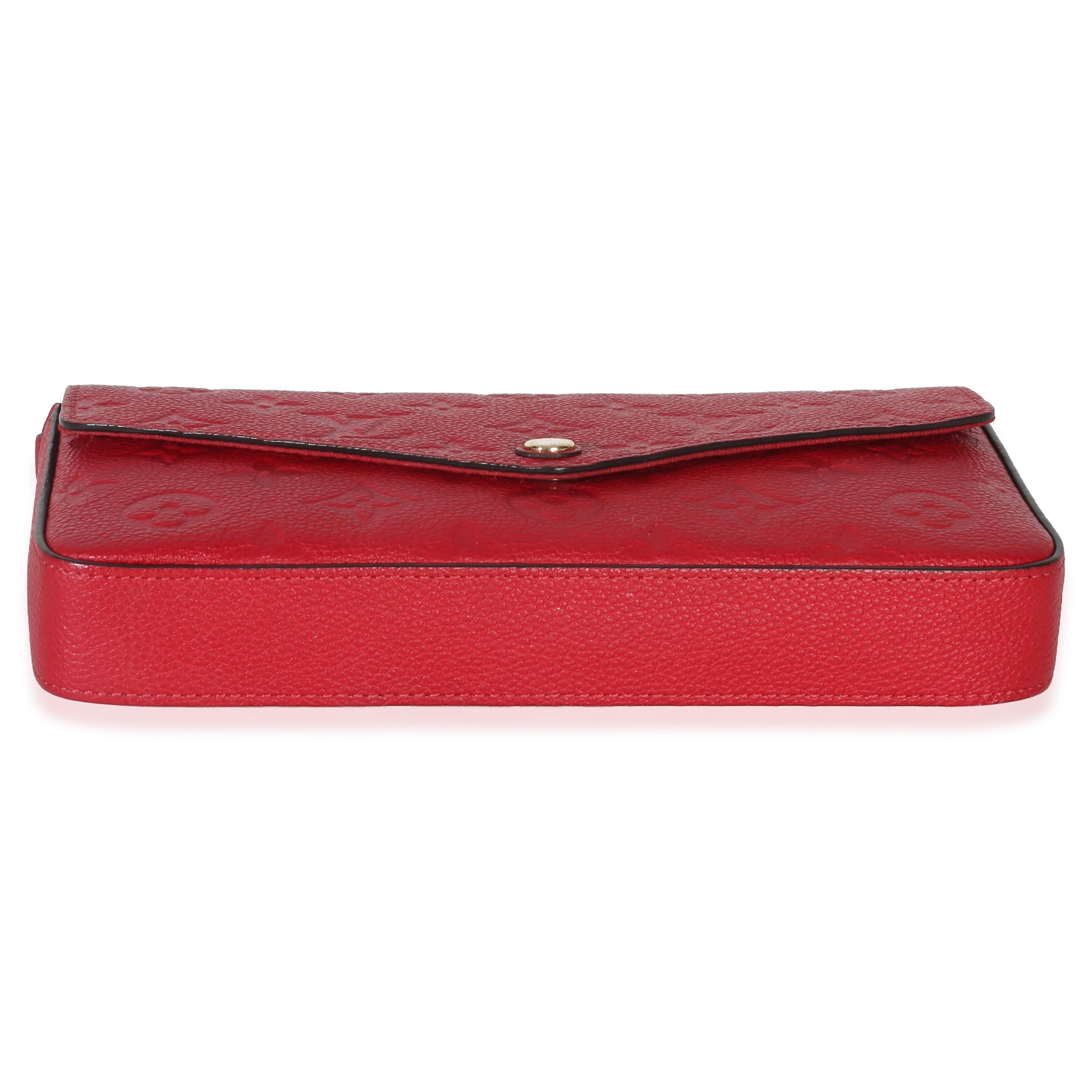 Louis Vuitton Scarlet Monogram Empreinte Félicie Pochette