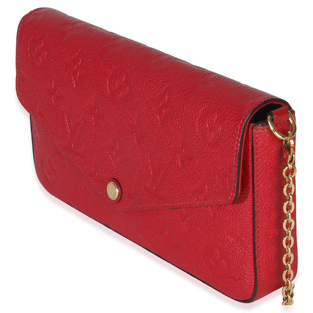Louis Vuitton Scarlet Monogram Empreinte Félicie Pochette