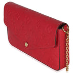 Louis Vuitton Scarlet Monogram Empreinte Félicie Pochette
