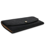 Louis Vuitton Black Dune Monogram Empreinte Emilie Wallet