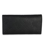 Louis Vuitton Black Dune Monogram Empreinte Emilie Wallet