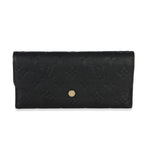 Louis Vuitton Black Dune Monogram Empreinte Emilie Wallet