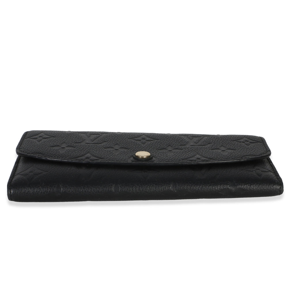 Louis Vuitton Black Dune Monogram Empreinte Emilie Wallet