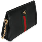 Gucci Black Calfskin GG Ophidia Small Web Chain Bag