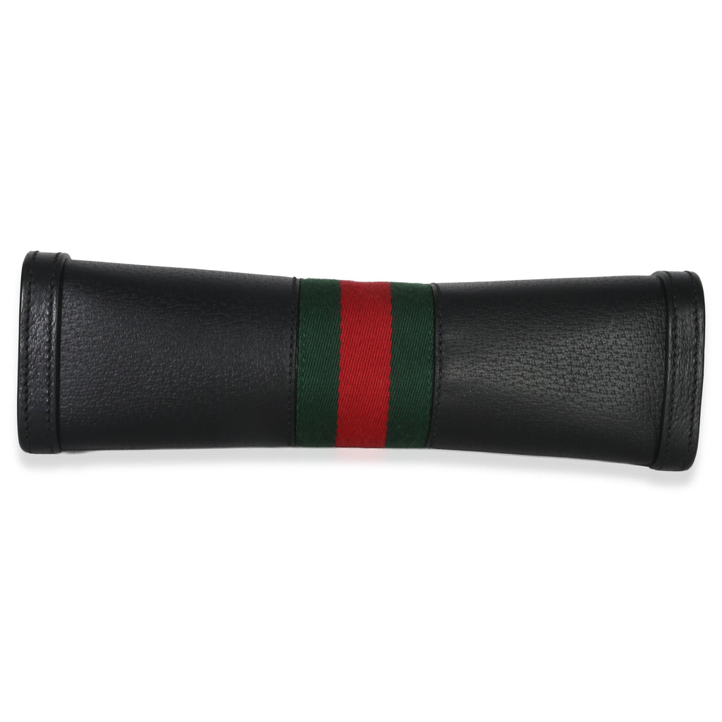 Gucci Black Calfskin GG Ophidia Small Web Chain Bag