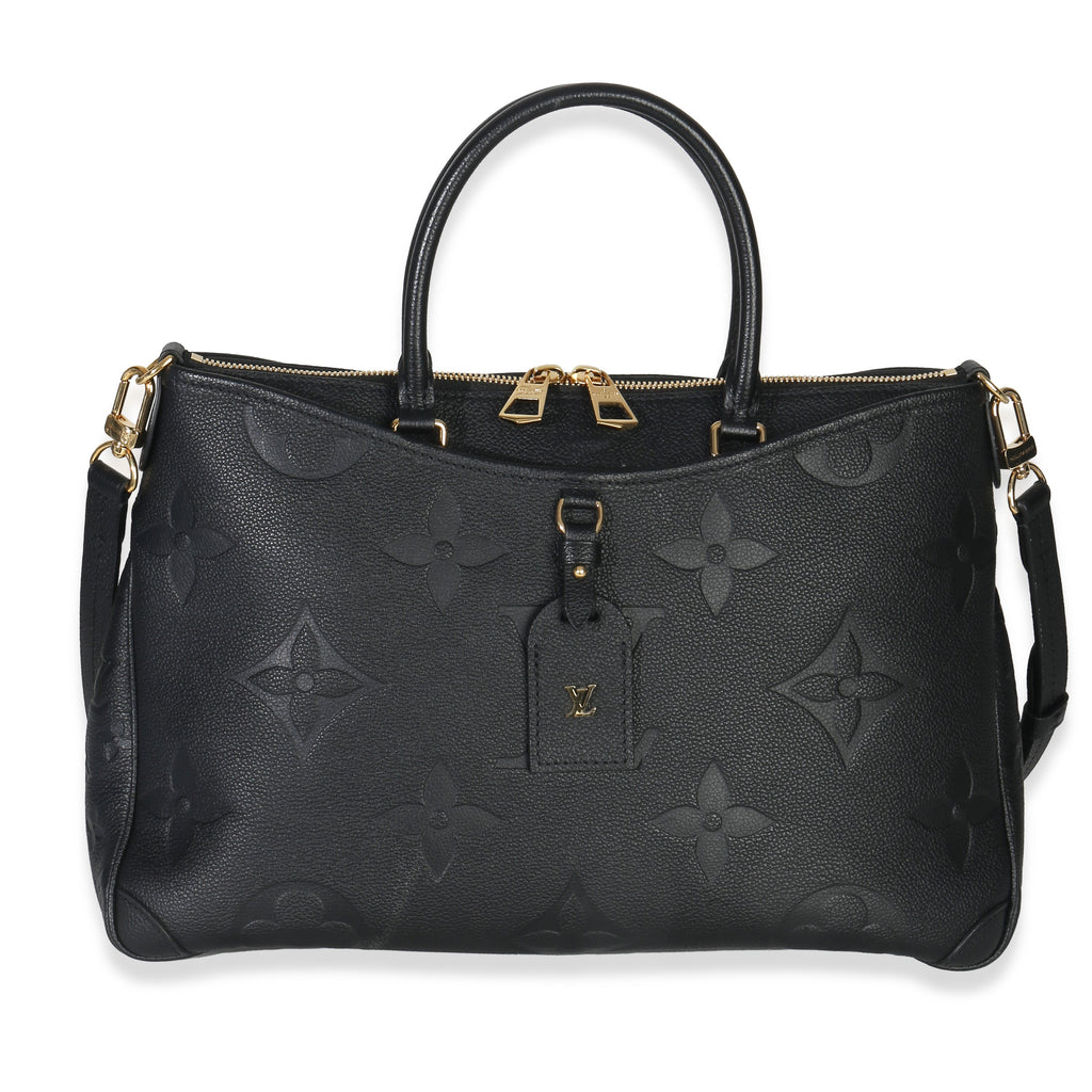 Louis Vuitton Black Monogram Empreinte Trianon MM