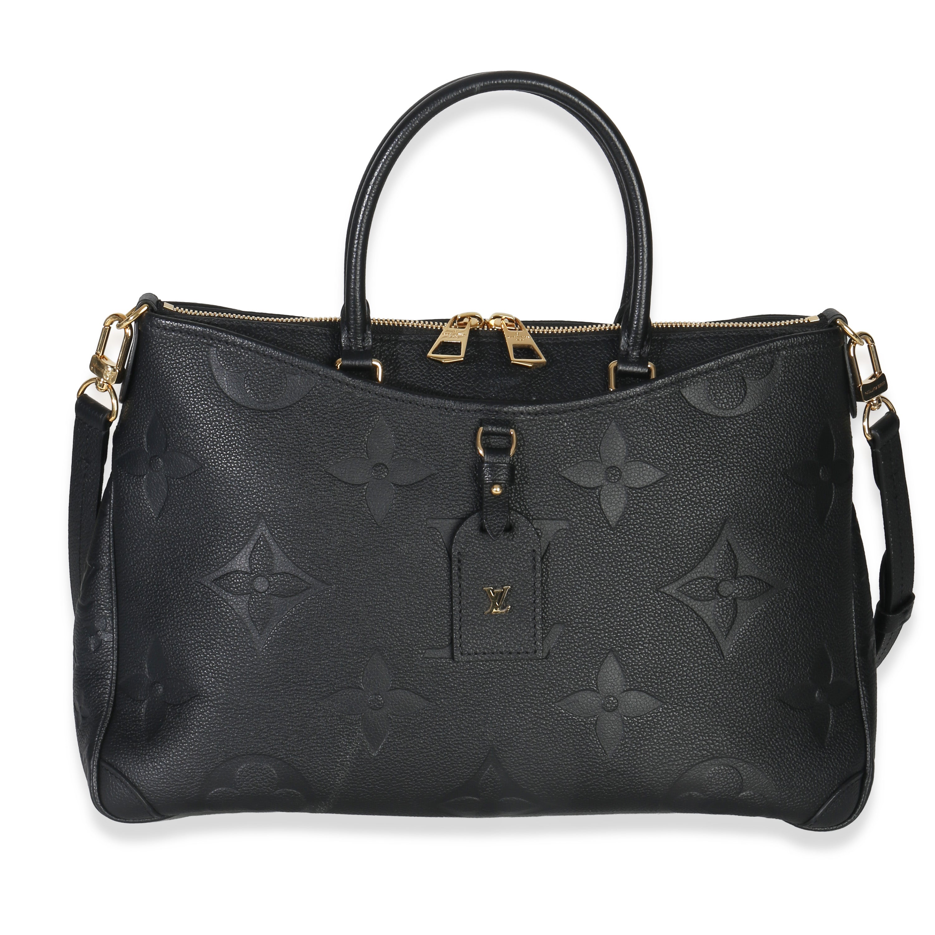 Louis Vuitton Black Monogram Empreinte Trianon MM