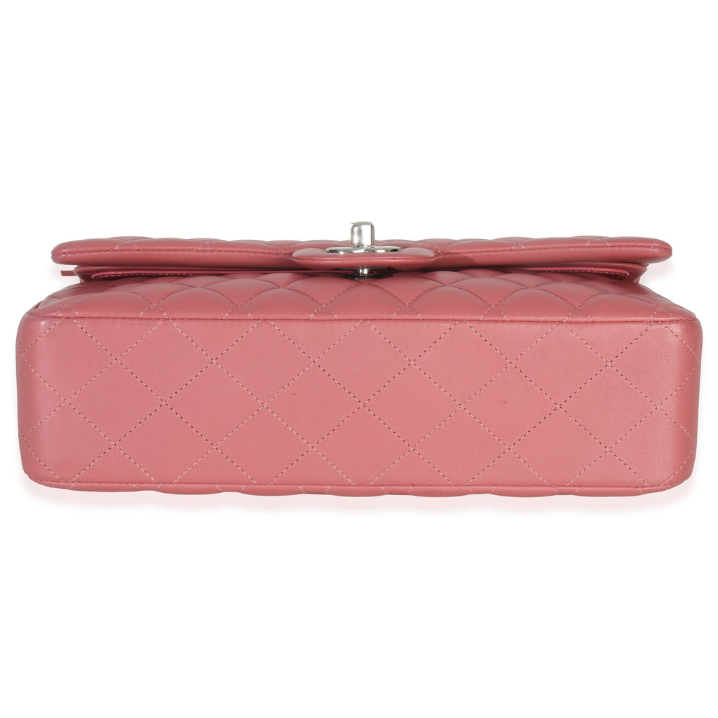 Chanel Pink Quilted Lambskin Medium Classic Double Flap Bag