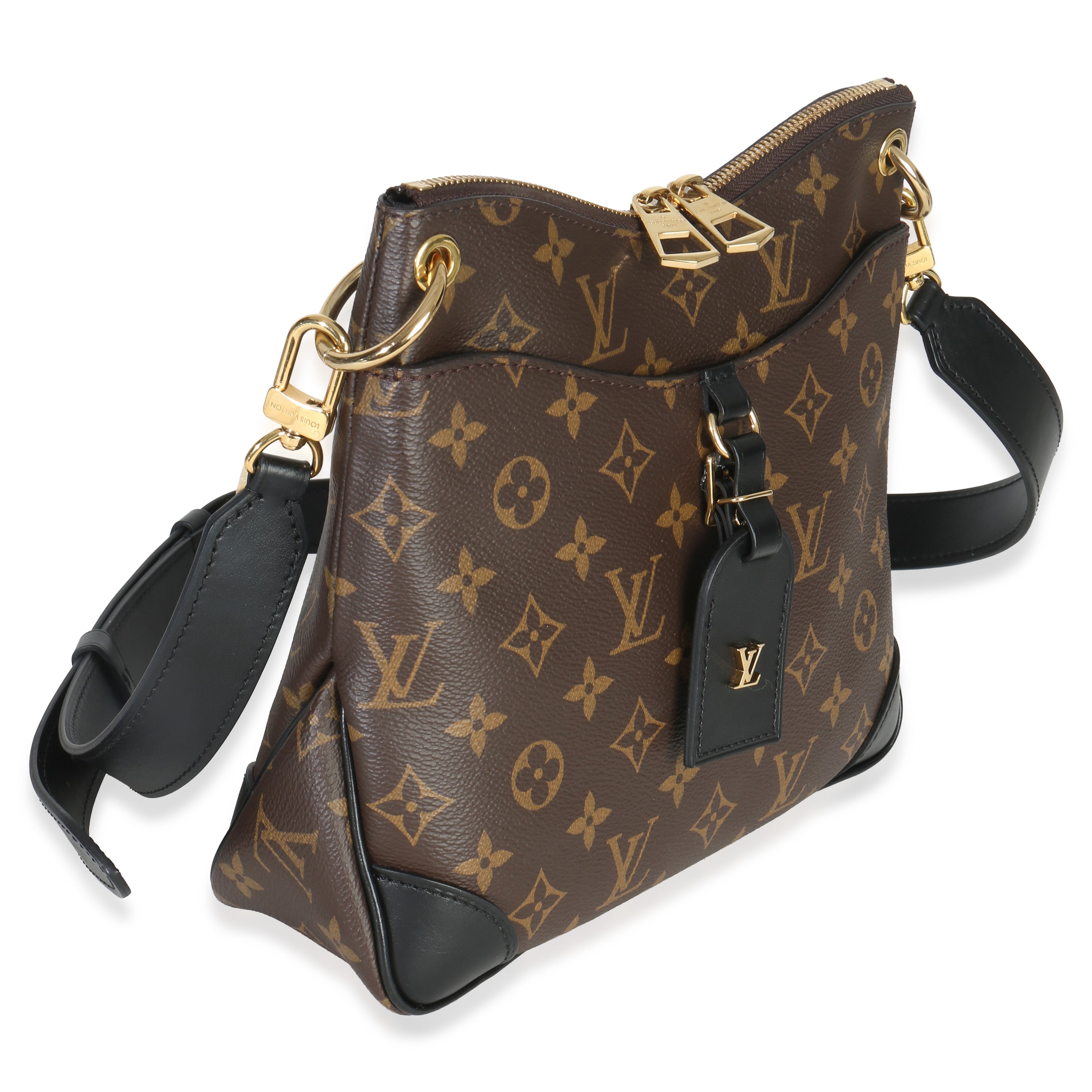 Louis Vuitton Black Monogram Canvas Odeon PM NM