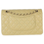 Chanel Olive Quilted Caviar Medium Classic Double Flap Handbag