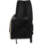 Gucci Black Beige GG Supreme Canvas Eden Small Backpack