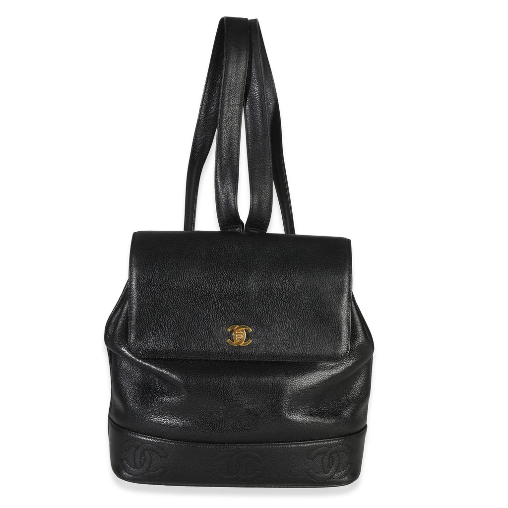 Chanel Vintage 24k  Triple CC Flap Backpack