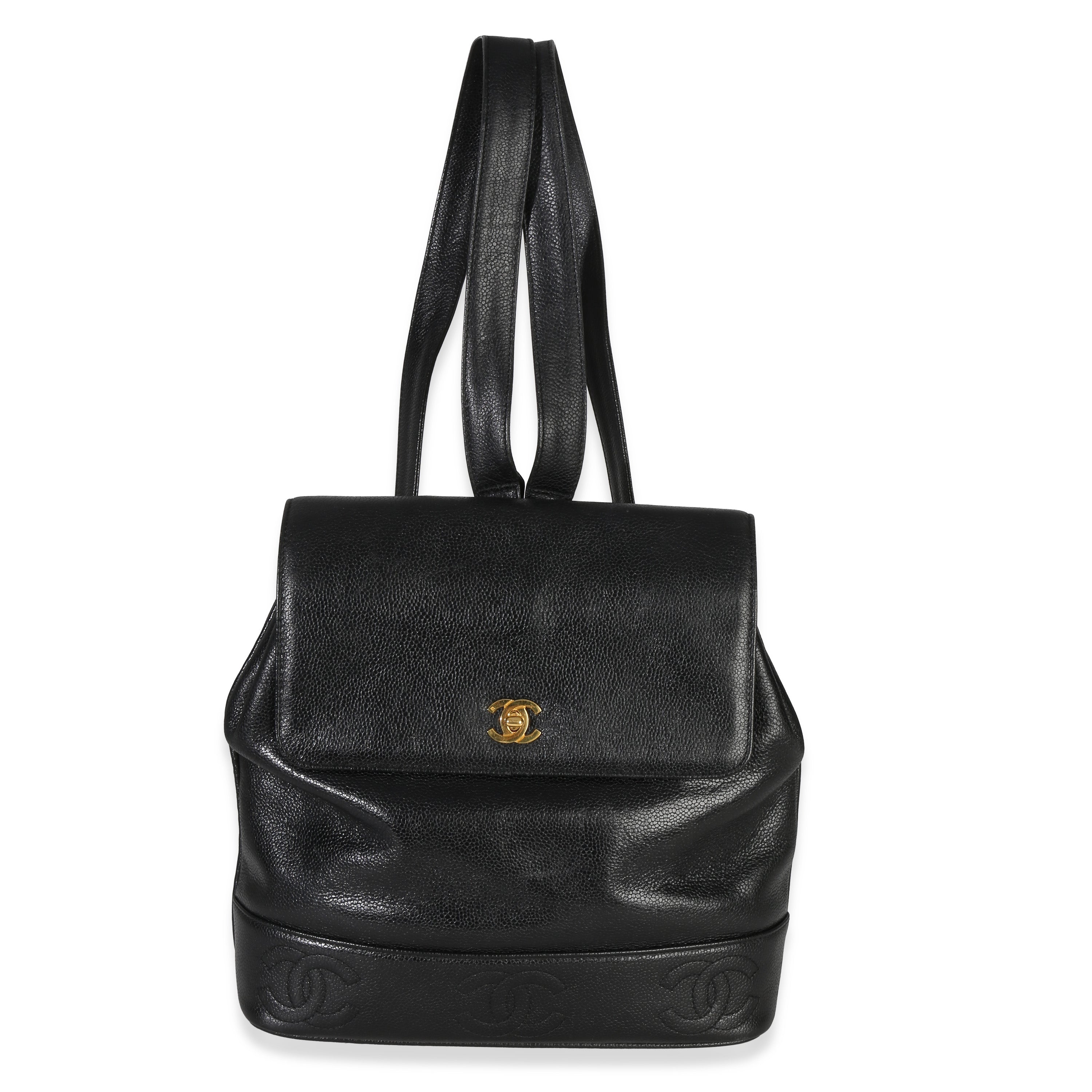 Chanel Vintage 24k  Triple CC Flap Backpack