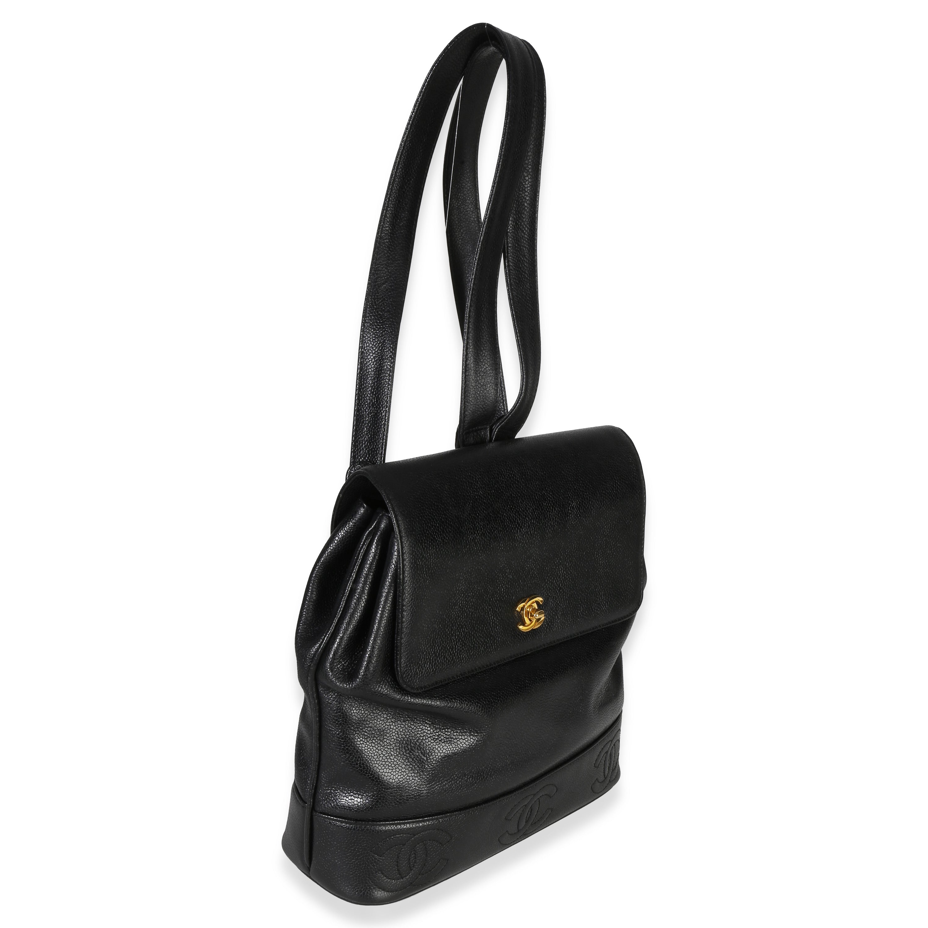 Chanel Vintage 24k  Triple CC Flap Backpack