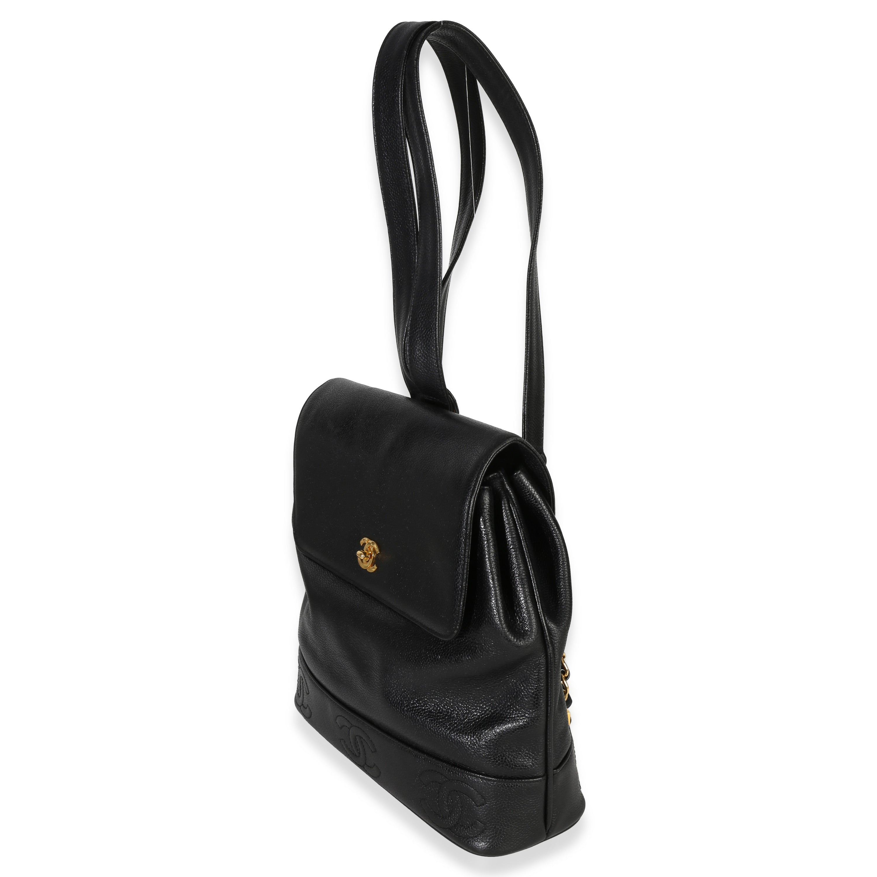 Chanel Vintage 24k  Triple CC Flap Backpack