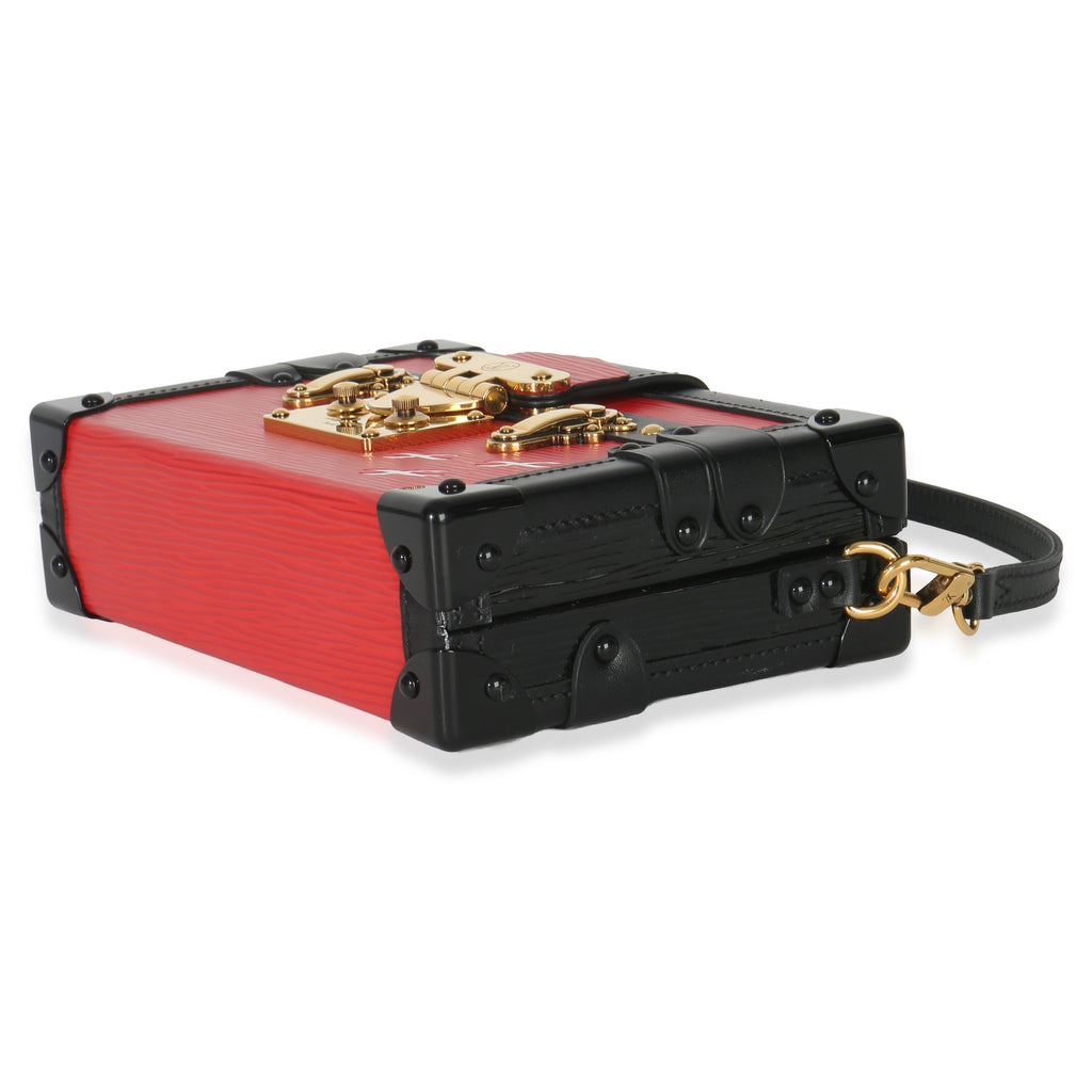 Louis Vuitton Red Black Epi Petite Malle