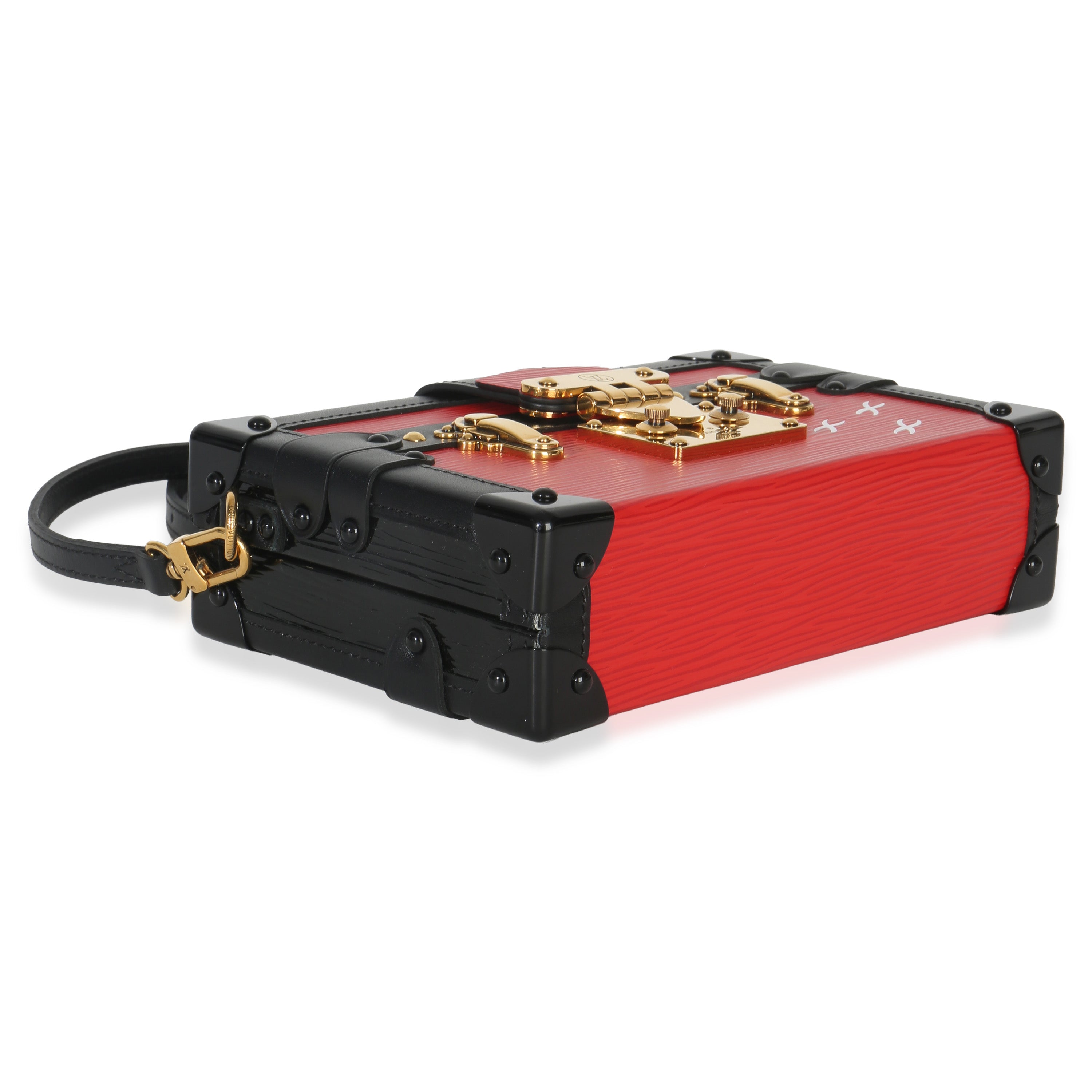Louis Vuitton Red Black Epi Petite Malle