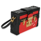 Louis Vuitton Red Black Epi Petite Malle