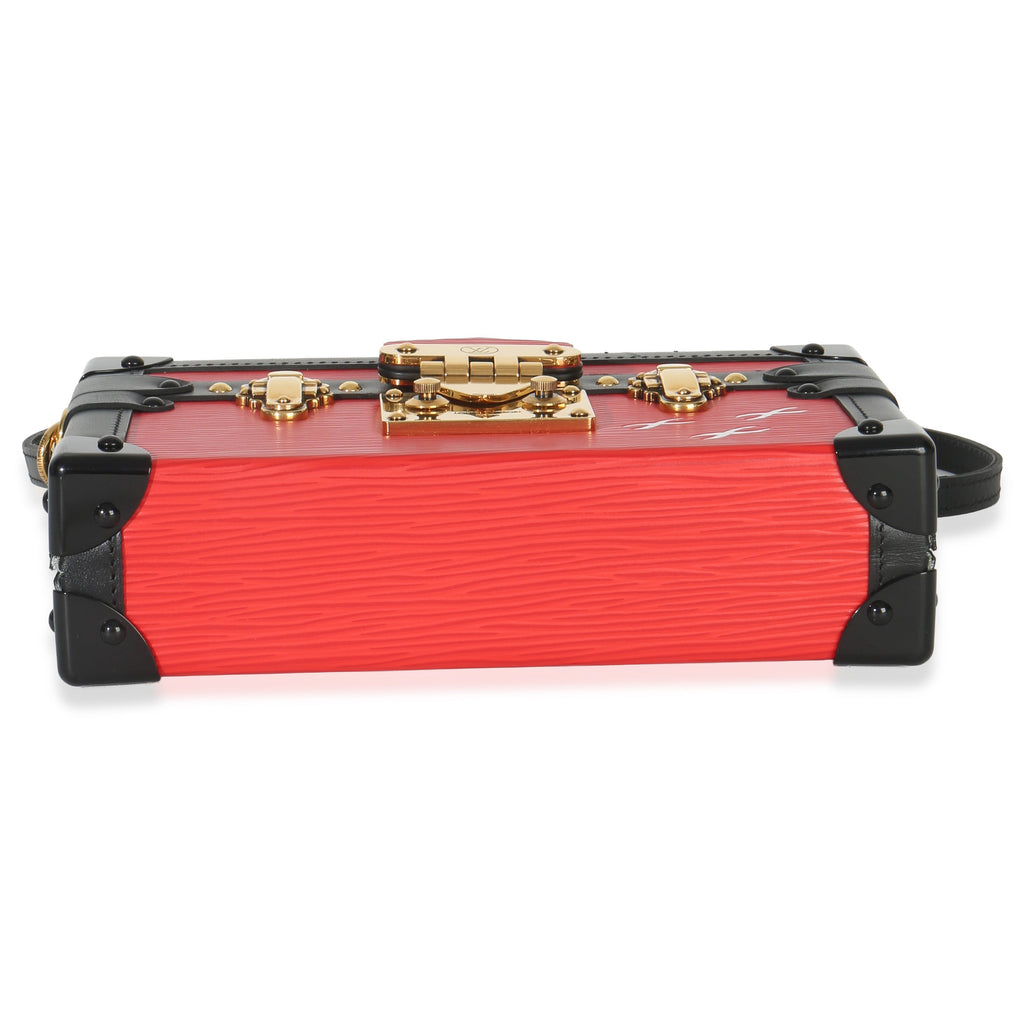 Louis Vuitton Red Black Epi Petite Malle