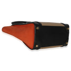 Beige Multicolor Drummed Calfskin Nubuck Nano Luggage Tote
