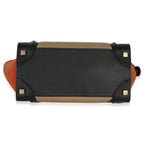 Beige Multicolor Drummed Calfskin Nubuck Nano Luggage Tote