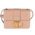 Christian Dior Light Pink Smooth Calfskin Micro 30 Montaigne Flap Bag