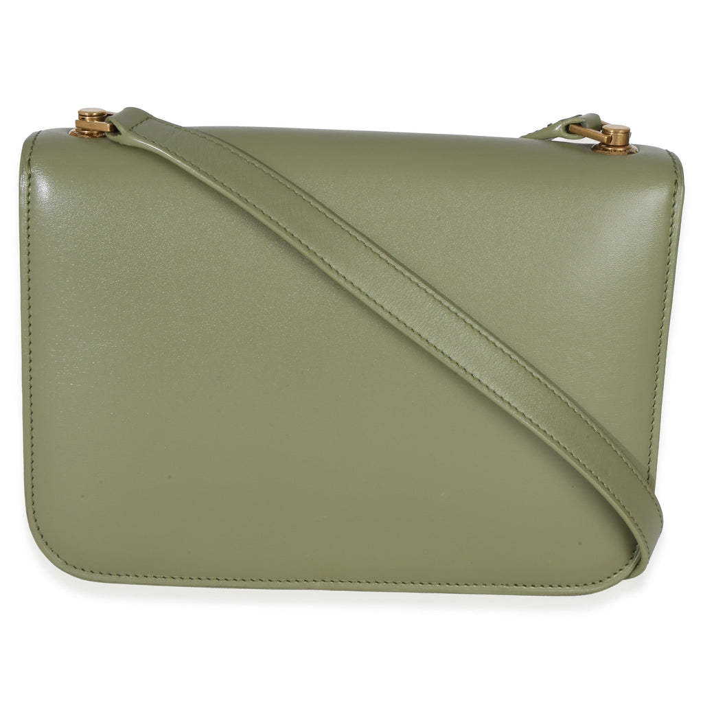 Saint Laurent Light Green Smooth Calfskin Le Carre Satchel