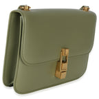 Saint Laurent Light Green Smooth Calfskin Le Carre Satchel
