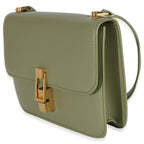 Saint Laurent Light Green Smooth Calfskin Le Carre Satchel