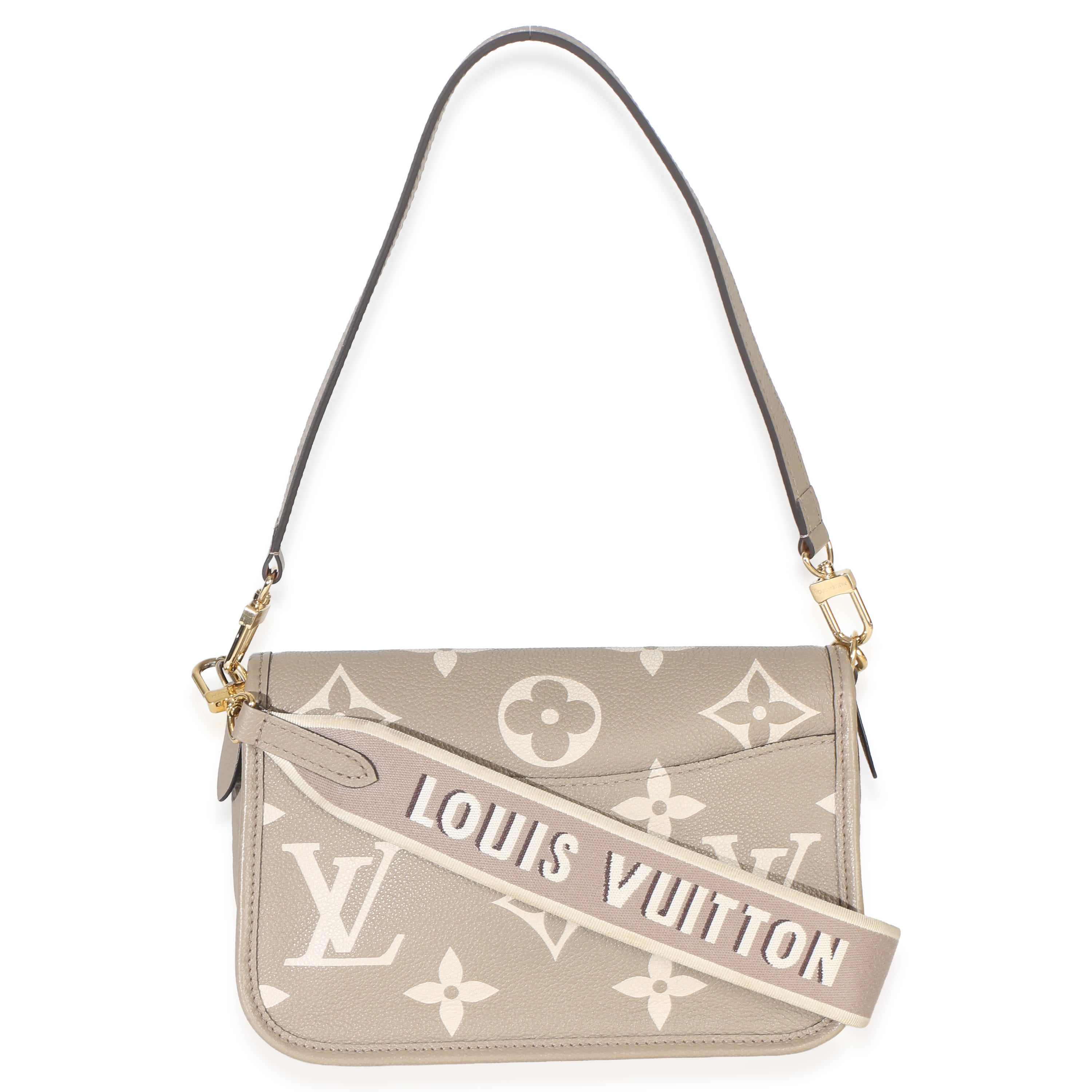 Louis Vuitton Tourterelle Creme Giant Monogram Empreinte Diane