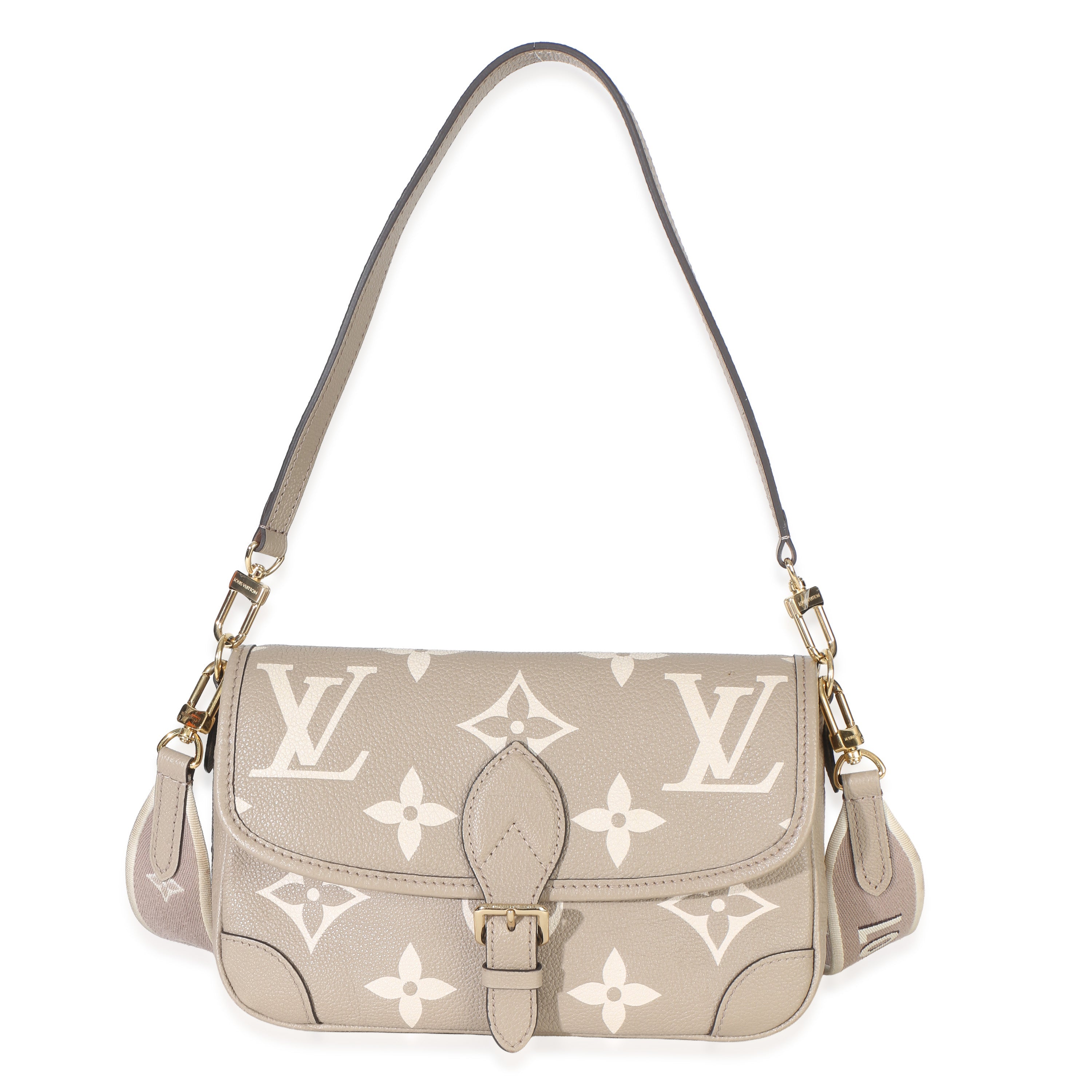 Louis Vuitton Tourterelle Creme Giant Monogram Empreinte Diane