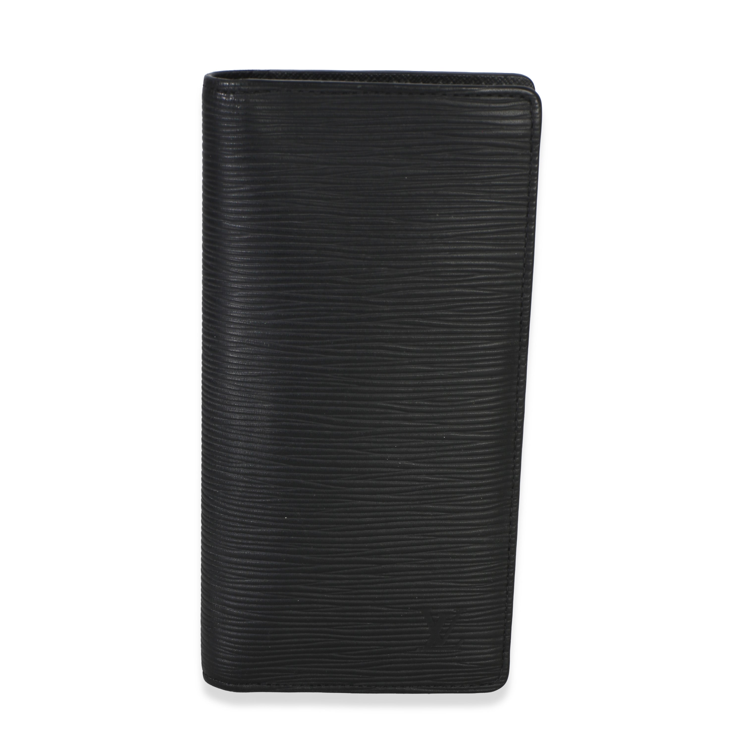 Louis Vuitton Black Epi Leather Brazza Wallet