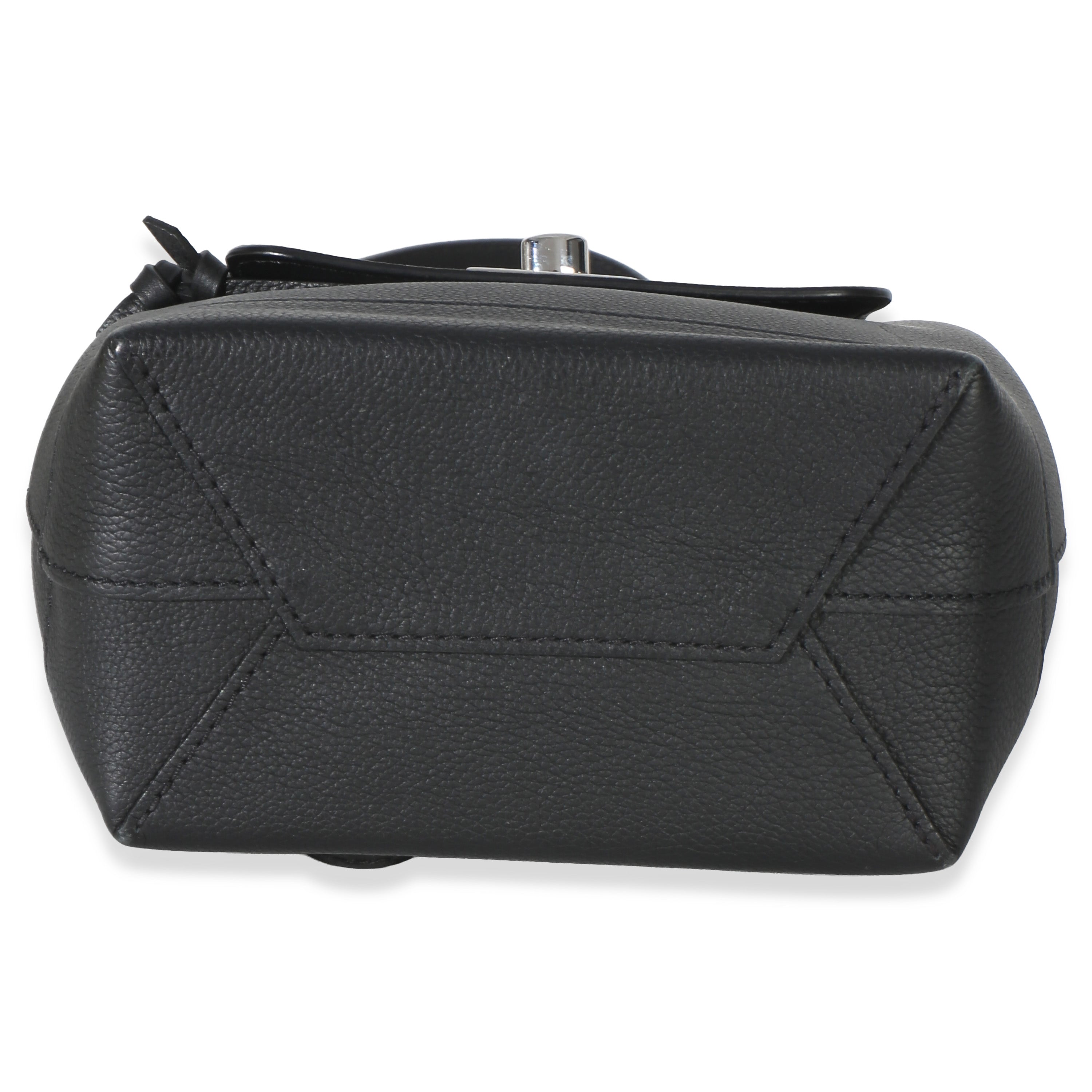 Louis Vuitton Black Calfskin Lockme Mini Backpack